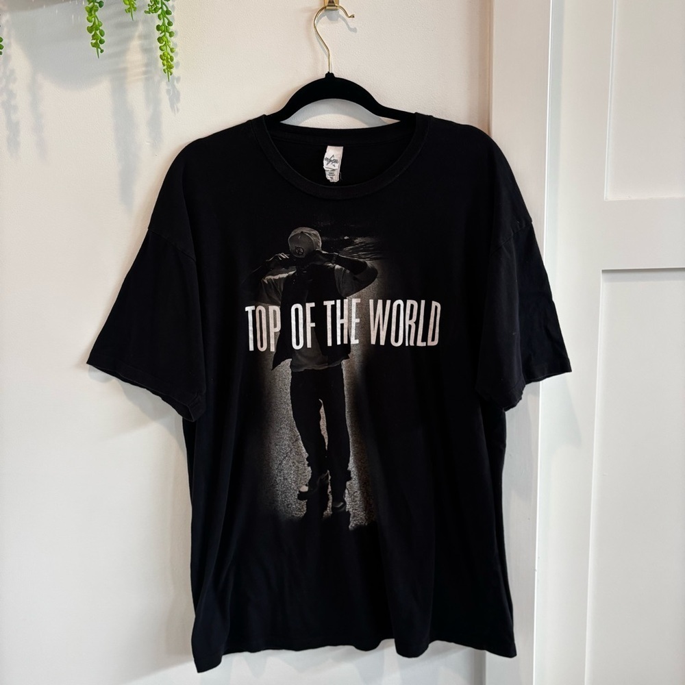 Trey Songz Top of The World T-Shirt 100% Cotton Oversized Graphic Tee Womens XL